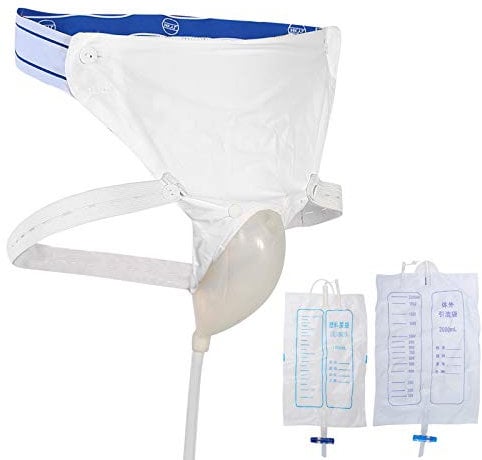 Sac d'urine réutilisable pour homme et femme, collecteur d'urine, urinoir en silicone, adultes, homme, femme, sac à pipi âgé, urinoir avec sacs d'urine, utilisation en extérieur (Women Type)