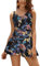 SHEKINI Donna Costume da Bagno con Gonna One Piece Dimagrante Costume Intero con Coppe Soffici Vintage Skirted Swimwear Costume Mare Bikini da Spiaggia(S,Nero HD)