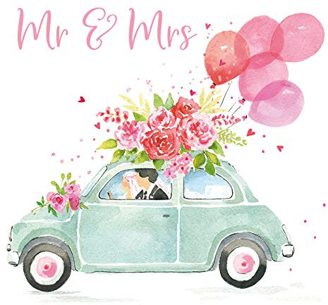 KOMIRO 20 Stück 3-lagige Einwegservietten, Medium (33cm x 33cm), bunt, Papier, Vermählung, Heirat, Hochzeit