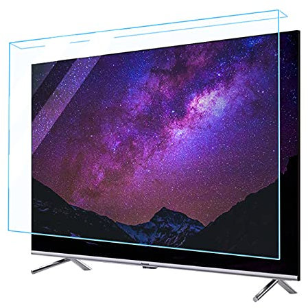 WUK 32-75 Inch TV Screen Protector, Anti Blue Light/Anti Scratch/Anti-Glare Screen Filter Relieve Eye Fatigue TV Screen Protective Cover for LCD LED