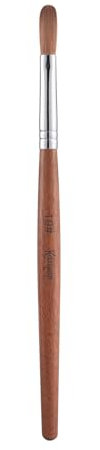 KAZIPOP Kolinsky Sable Nail Brush Red Wooden Acrylic Nail Pen UV Gel Nail Salon Manicure Painting Tool (10#)