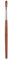 KAZIPOP Kolinsky Sable Nail Brush Red Wooden Acrylic Nail Pen UV Gel Nail Salon Manicure Painting Tool (10#)