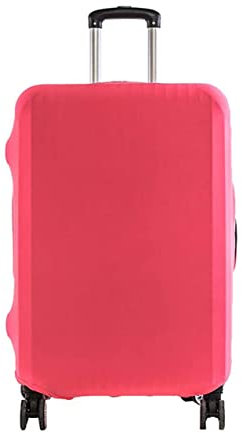 Anawakia Elastisch Einfarbig Kofferhülle Koffer Abdeckung Schutzhülle Kofferschutzhülle Kofferbezug Luggage Gepäck Cover (Rosa,S 18-20 Zoll)