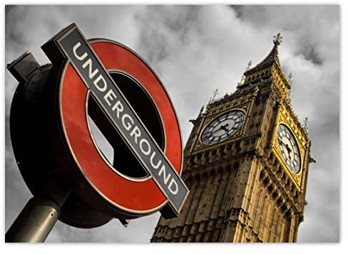 Wandsticker Deko Foto Sticker 70x50cm Big Ben No.H1138