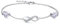 Qings Sterling Silber Infinity Armband Damen Unendlichkeit Liebes Herz Armbänder mit Alexandrit Zirkonia Kristallen Verstellbar Armkette Muttertag Weihnachten Geschenk für Mama Mädchen Frauen