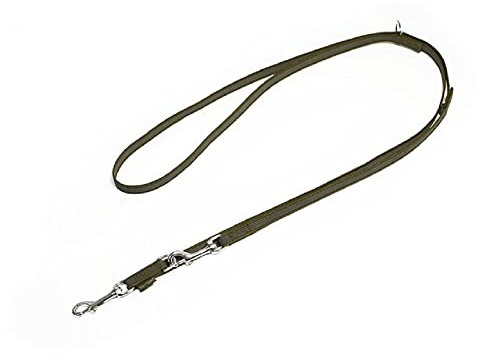 Mystique® Gummierte Umhängeleine Leine 15mm Standard Karabiner (3m, Khaki)