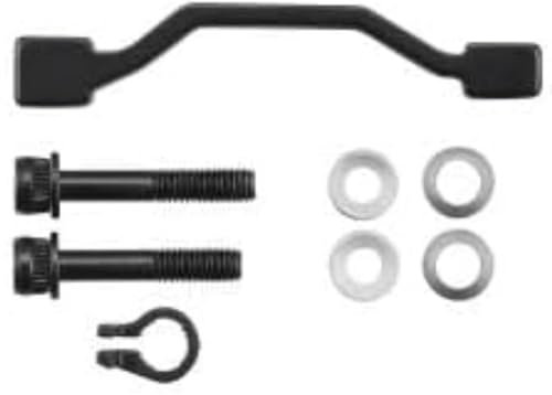 SHIMANO Cambiador de Pinzas de Freno de 203 a 220 mm Post Mount, Unisex-Adult, Black, Front 203 mm mount-220 mm