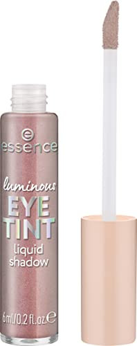essence luminous EYE TINT liquid shadow, Lidschatten, Nr. 04, Pink, langanhaltend, strahlend, schimmernd, vegan, ohne Mikroplastikpartikel, Nanopartikel frei, ohne Parfüm, 1er Pack (6ml)