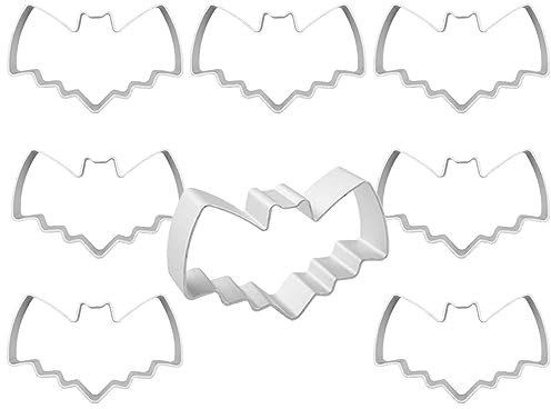 Saktopdeco 8 Counts Fledermaus Metall Ausstecher Kleine Halloween Ausstechformen Formen Fledermaus Dekorative Ausstechformen Set