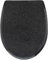 AAMEN Heavy Duty Black Glitter Toilet Seat Bathrooms Resin Toilet Seat, Toilet Seat Bathroom Accessories, Stylish Glitter Toilet Seat Hinge Quick Release, Black-H42xW34 (Toilet Seat),(BA-001@@)