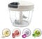 Home Goods Picadora Manual, Mini Picadora de Verduras Manual,Triturador de Tomates, Picadora Manual con Cuerda, Batidora Manual para Cortar Cebolla,Ajos,Zanahorias 420ml (Blanco 650ml)