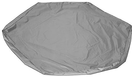 Waterproof Hexagonal Children Sand Pit Cover Protector Garden Bathing Pool Sun ShadeBlack 140x110x20cm With Drawstring It May Cowl the Sandbox Firmly M Widely Used the Sandbox