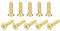 sourcing map Lot de 24 vis à tête plate à six pans creux M4-0,7 x 16 mm