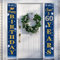 POPOYU 60th Birthday Door Banner for Men Women,Navy Blue Gold Fabric 60th Birthday Banner Porch Door Sign,60thBirthday Banners for Him Her 60 Years Old Birthday.Party Indoor Outdoor Decorations