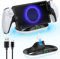Supporto per PS Portal Caricabatterie Remote Player, Stazione Ricarica PS Portal, Supporto Playstation Portal con Connettore Magnetico, Accessori per Base Ricarica PS Portal