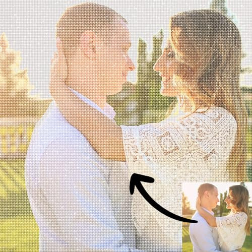 5D Diamond Painting Eigenes Foto – Individuelles Benutzerdefiniertes Design Diamant Bild, Personalisiertes Set für Erwachsene Home Decor