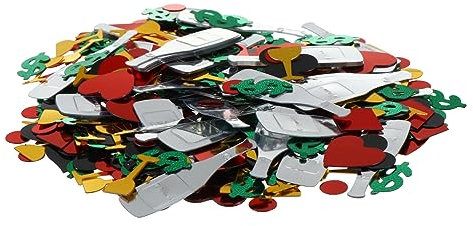 KITANDOVE 1 Packung Poker-konfetti-thema Dekoratives Zubehör Pailletten-tischdeko Für Partys Veranstaltungen Zufälliger Stil