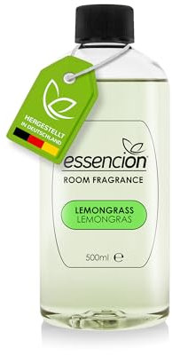 essencion Lemongras Raumduft Refill Flasche – 500ml – In 14 verlockenden Düften erhältlich (Lemongras 500ml Refill)