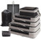 Time Forest 8-teiliger Packwürfel Compression Packing Cubes Koffer Organizer Set für Rucksack, Koffer, Travel bag (Schwarz)