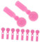 SWOOMEY 10 Piezas Accesorios De Cuentas De De Paraguas Pabellón Paraguas De Golf Reemplazo De Paraguas Paraguas Niñas Sombrilla De Patio Fundas para Sombrillas Rosa El Plastico