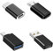 Genérico Adaptadores USB C, 4 Piezas Adaptador Micro USB a USB C