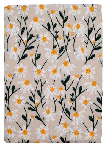 BLBMH Stoff-Buchumschlag für Taschenbuch, Bibel für Frauen, Gänseblümchen 2, 5,5 x 8,5 cm