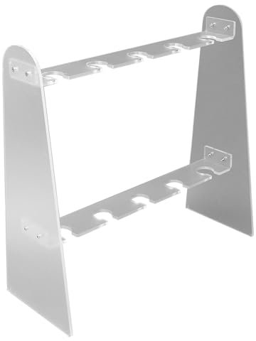 NOENNULL 2 Tier Champagne Glass Holder Storage, 10 Slot Detachable Champagne Glass Stand Acrylic Champagne Flute Display Stand Champagne Wall Holder for Party Living Room Wedding