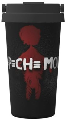 Depeche Mode Wiederverwendbare Kaffeetasse im Barista-Stil, 500 ml, umweltfreundlich, spülmaschinenfest, individuelles Design
