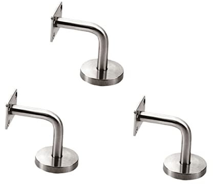 SEWACC Treppengeländer Halterung Set 3 Stücke Solide Edelstahl Handlauf Montage Klammern Für