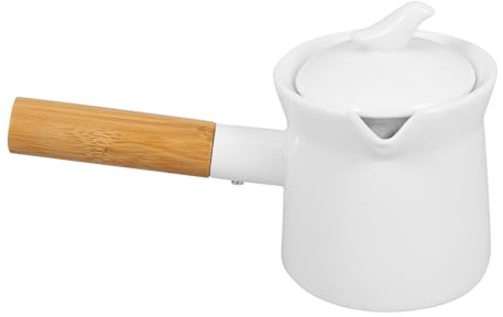 Hemobllo Casserole à Lait Céramique Mini Casserole Domestique Pot à Lait Récipient à Sauce Soja Accessoire De Cuisine