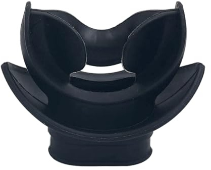 KBOLAE Schnorchelregler, weiches Silikon, Beißmundstück, Mini-Tauchen, Unterwasserangeln, Sicherheits-Atemschlauch, Ausrüstung schwarz