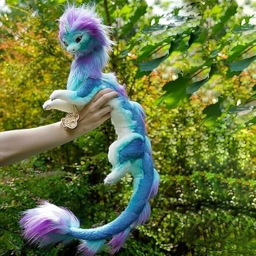Peluche Dragon 60 Cm, Le Dernier Dragon, Faite Main, Dragons De Dessin Animé CréAtif, Cadeau De DéCoration pour La Maison, Jouet en Peluches pour Adultes Et Enfants