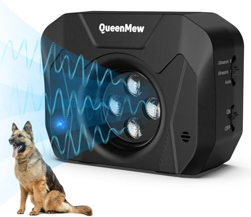 Anti Bell Gerät Hunde, 33FT Auto Antibell Ultraschall Gerät, Hunde Bellen Stoppen mit 3 Modi, Wiederaufladbares Antibell für Hunde, Sichere Ultraschall Gegen Bellen für Kleine und Große Hunde