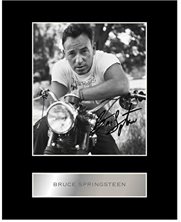 Iconic pics Signiertes Foto von Bruce Springsteen #2, mit Passepartout