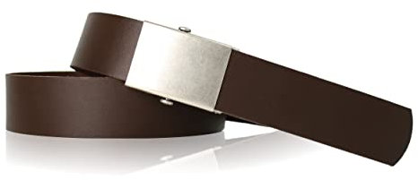 FRONHOFER Gürtel Herren stufenlos verstellbar, kürzbar, Leder Gürtel XXL, Automatik Schnalle 18442, Größe:One Size, Farbe:Braun