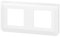 Legrand 078804L Mosaic Plaque de Finition Horizontale pour 2x2 Module, Blanc