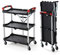 Olympia Tools 410-007 Pack-N-Roll klappbarer Servicewagen, 68 kg, Schwarz/Rot