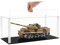 Tingacraft Teca Plexiglass (34 x 15 x 14 cm) Vetrina Acrilico Espositore per Modellino Auto Scala 1:18, Carro Armato 1:35, Moto 1:12