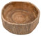 Nexos Trading Handgemachte Holzschüssel Obstschale Servierschüssel aus massivem indonesischem Teak Holz Dekoration rund braun dekorative Schale ca. 28 x 27cm