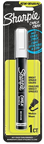 Sharpie - Marqueur à craie effaçable à l'eau, blanc, 1 pièce