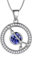 Aurora Tears Cancer Necklace 925 Sterling Sliver 12 Zodiac Round Pendant Constellation Sign June Birthstone Necklace CZ Horoscope Jewellery Gift for Women and Girls DP0176X