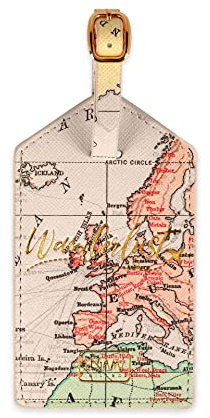 Legami - Etichetta bagaglio, Identificatore Valigia, Spazio per Dati personali, Cinturino regolabile, per Viaggi, 6,8x17 cm, Tema Travel