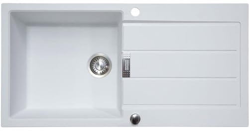 Franke Sirius S2D611PW 1.0 Bowl Tectonite Reversible Polar White Kitchen Sink