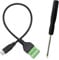 XMSJSIY Terminalstecker USB C, USB Typ C Stecker auf 5-polige Schraubklemme weiblich zum Laden und Übertragen von Daten (USB-Stecker)