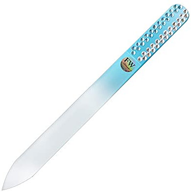 Crystallized Glass Nail File - Original Czech Product (Turquoise)