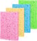 12 Pieces Cellulose Sponge Wipes Cleaning Scrub Washing Non-Scratch Sponge Colourful Cellulose Dish Sponge Absorbent Dish Cloth Reusable Kitchen Cleaning Sponge Cloth for Home Car Daily UsE