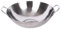 GXDHOME Dicker Unbeschichtet Edelstahl-Wok 34cm-70cm Gasherde Antihaft-Pfanne Professioneller Doppelohr-Wok Kochgeschirr für gewerbliche Speziell für Gasherd