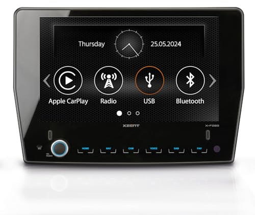 XZENT X-F285 – Autoradio kompatibel mit Ford Transit, Multimedia System/Mediencenter mit 9“ Touchscreen, Apple CarPlay, DAB+, zum Reisemobil Festeinbau Navi erweiterbar