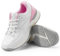 FitVille Scarpe da Tennis da Donna, Larghe, per Squash, Badminton, Antiscivolo, Sportive, Scarpe da Ginnastica per Tennis e pallavolo, Bianco Rosa, 36 EU
