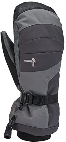 KOMBI Herren-Sturmmanschette, weich, warm, isoliert, wasserdicht, atmungsaktiv, bequem, langlebig, für den Winter, Skifahren, Gunmetal, Größe M